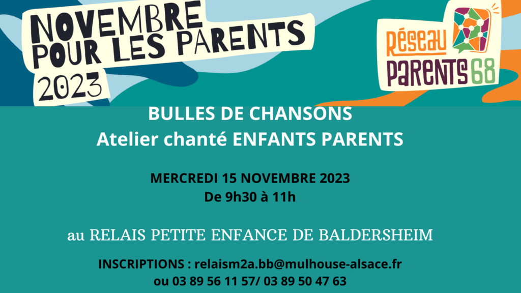 Atelier chanté enfants parents au RPE de Baldersheim